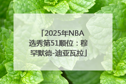 2025年NBA选秀第51顺位：穆罕默德-迪亚瓦拉